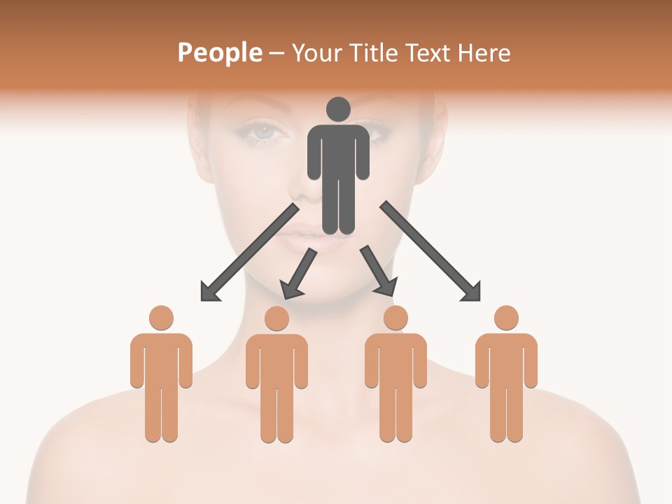 Caucasian Health Woman PowerPoint Template