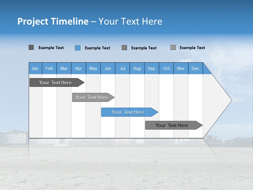 A Power Plant With Smoke Coming Out Of It PowerPoint Template