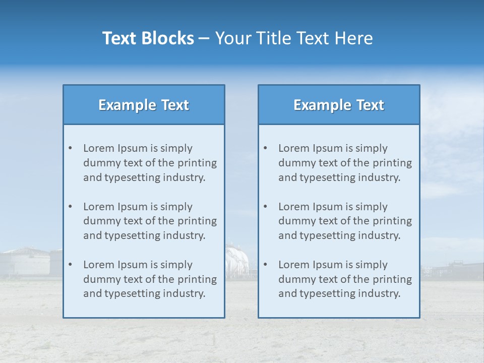 A Power Plant With Smoke Coming Out Of It PowerPoint Template