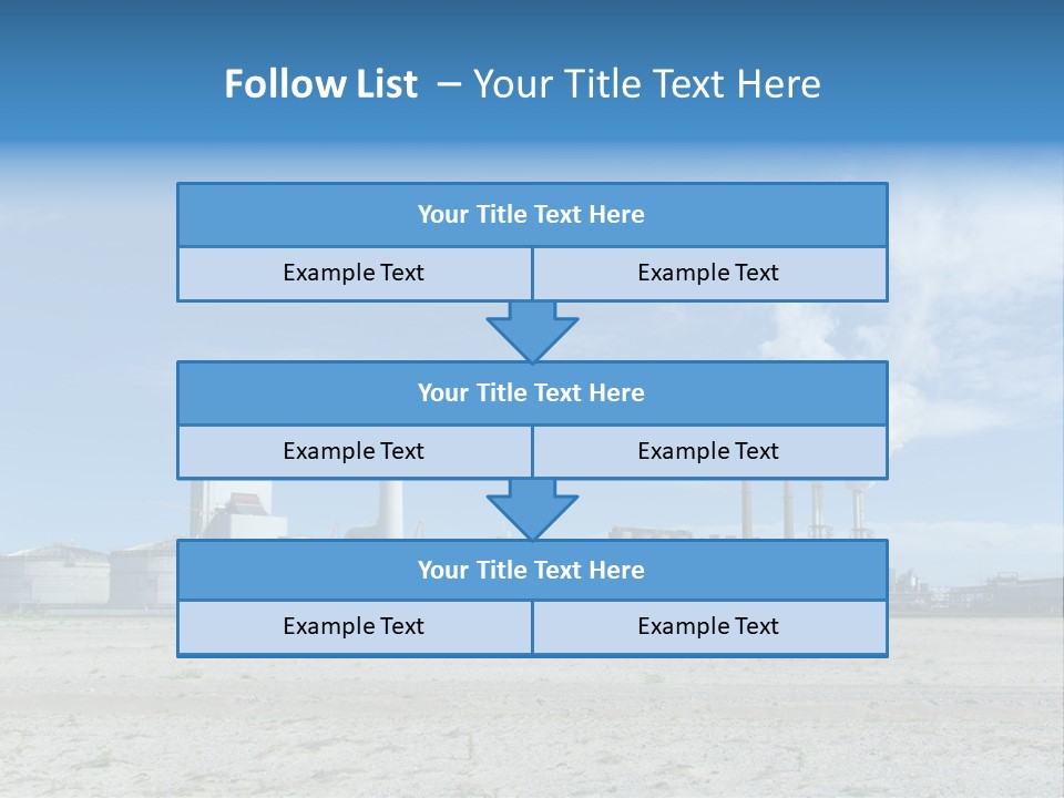 A Power Plant With Smoke Coming Out Of It PowerPoint Template