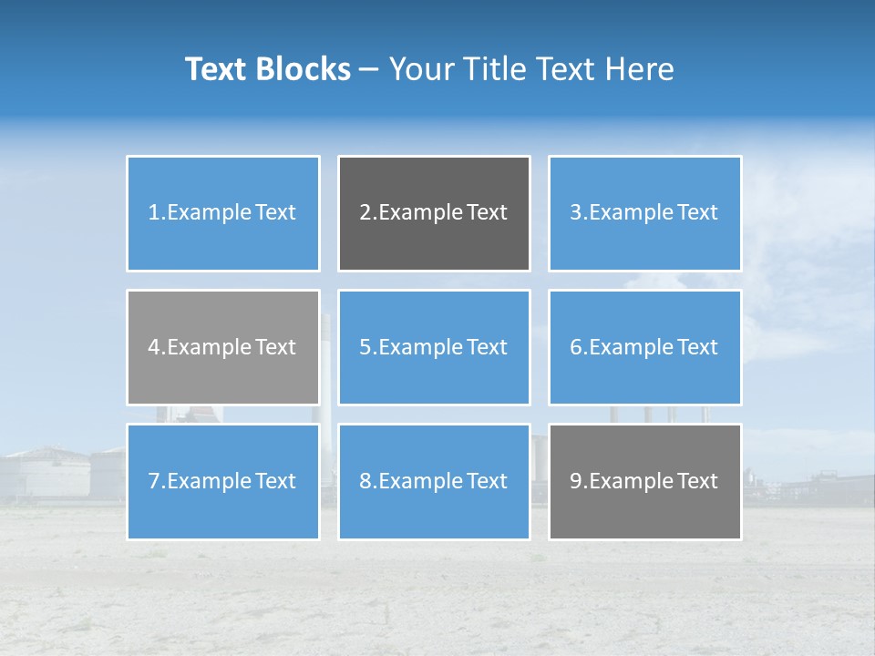 A Power Plant With Smoke Coming Out Of It PowerPoint Template