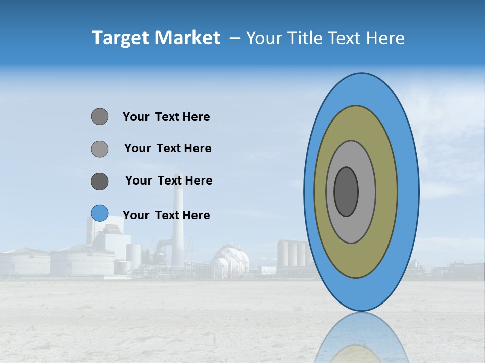 A Power Plant With Smoke Coming Out Of It PowerPoint Template