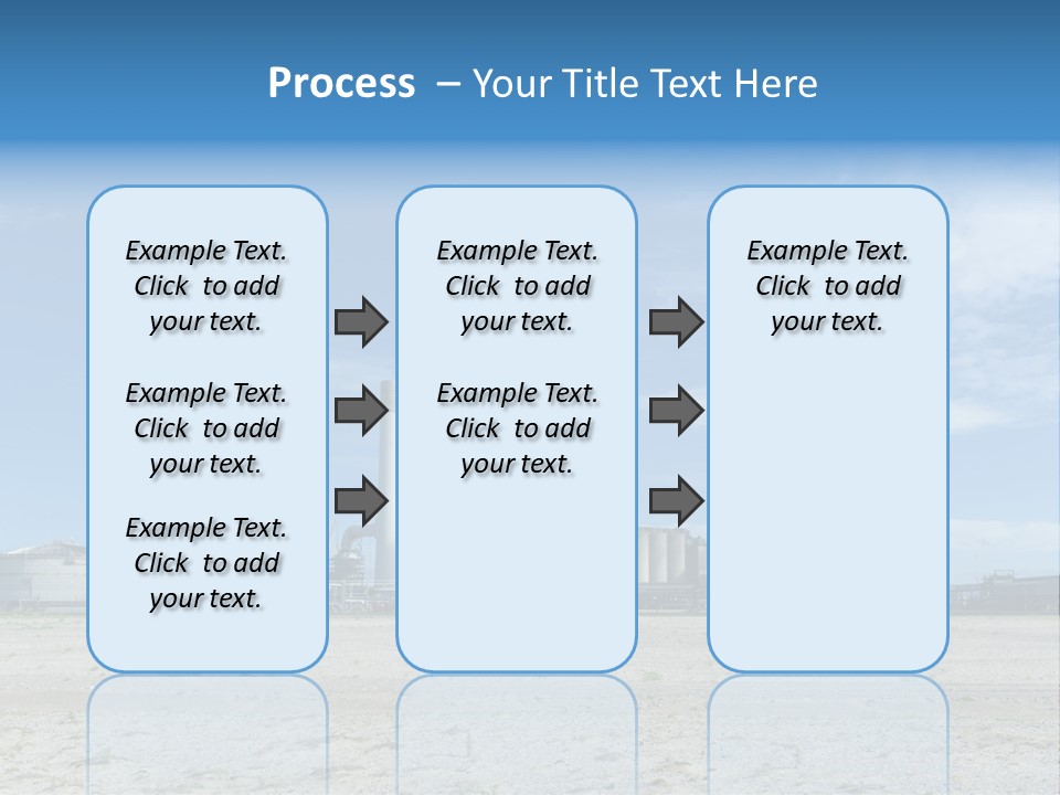 A Power Plant With Smoke Coming Out Of It PowerPoint Template