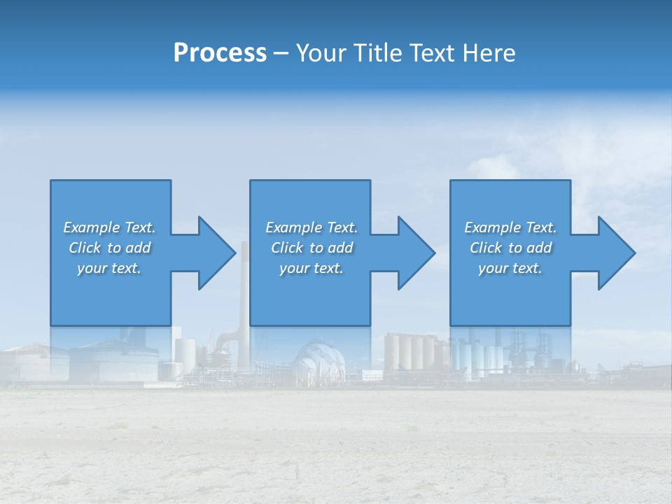 A Power Plant With Smoke Coming Out Of It PowerPoint Template