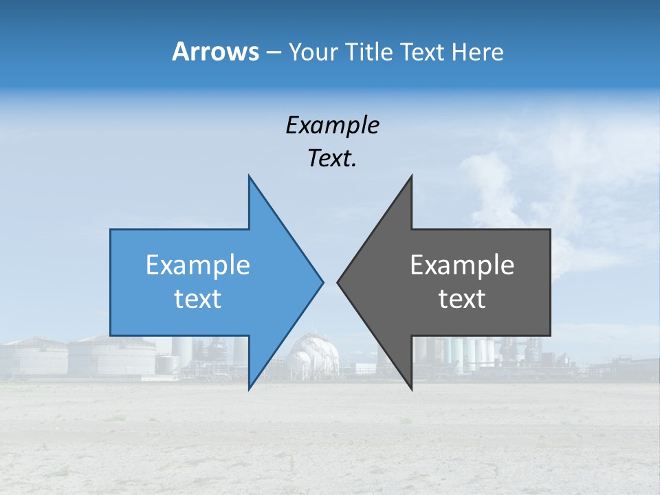 A Power Plant With Smoke Coming Out Of It PowerPoint Template