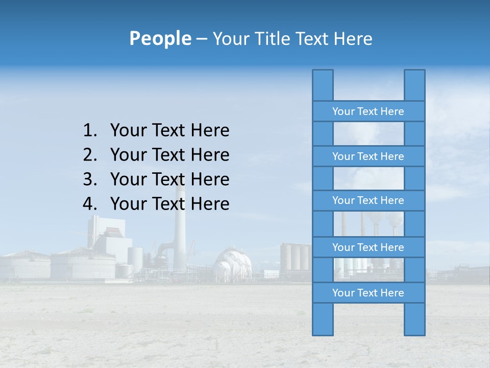 A Power Plant With Smoke Coming Out Of It PowerPoint Template
