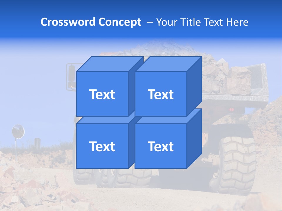 Road Materials Works PowerPoint Template