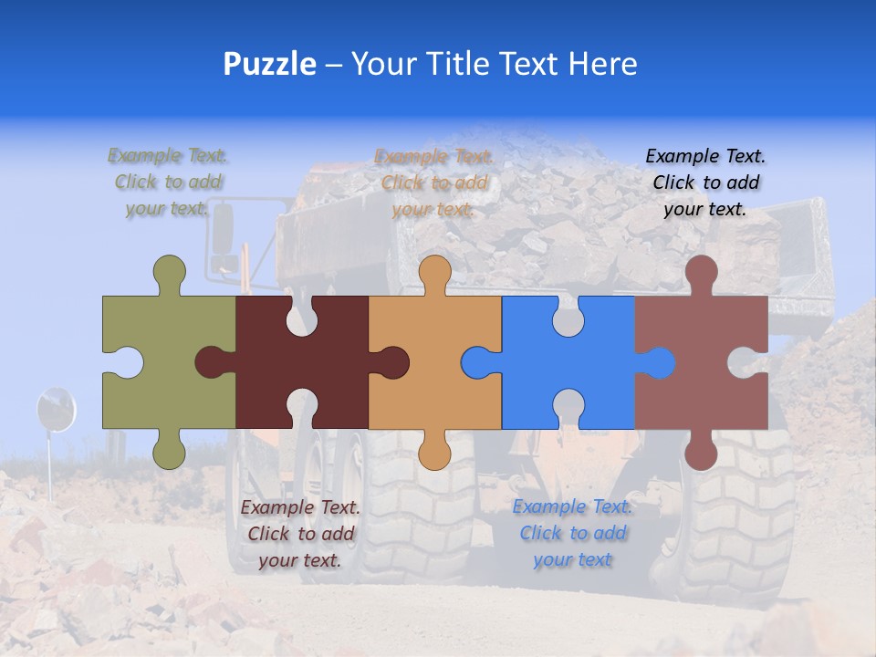 Road Materials Works PowerPoint Template