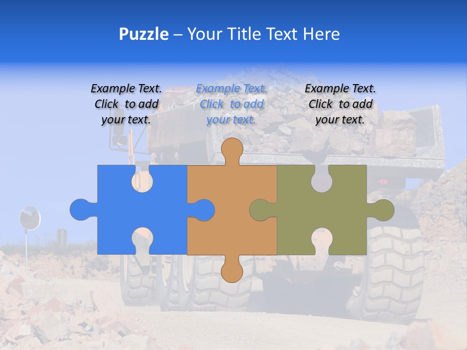 Road Materials Works PowerPoint Template