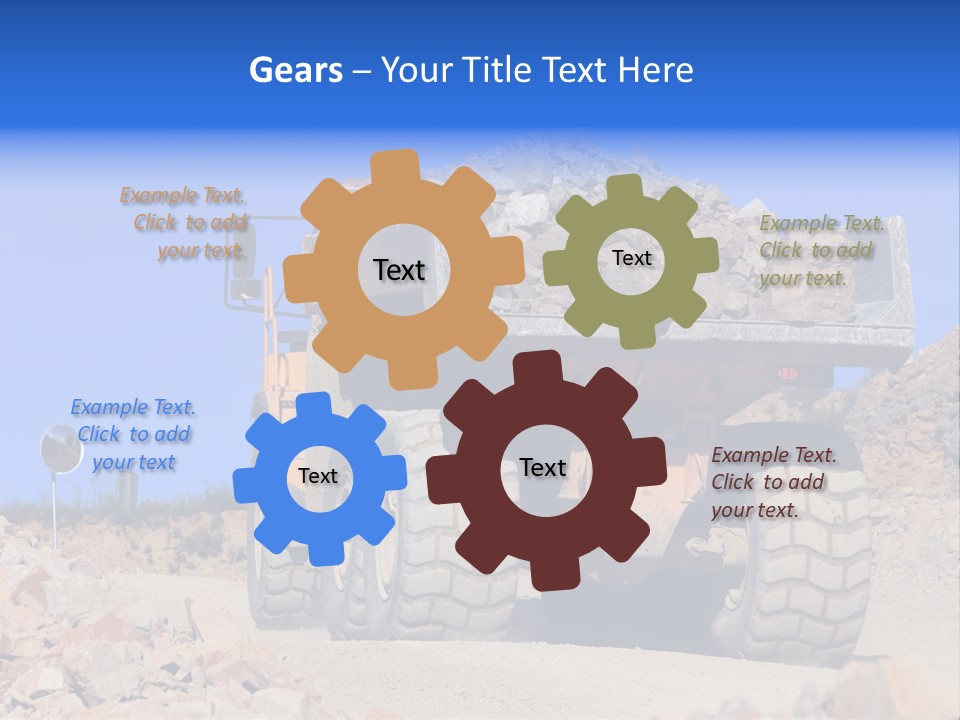 Road Materials Works PowerPoint Template