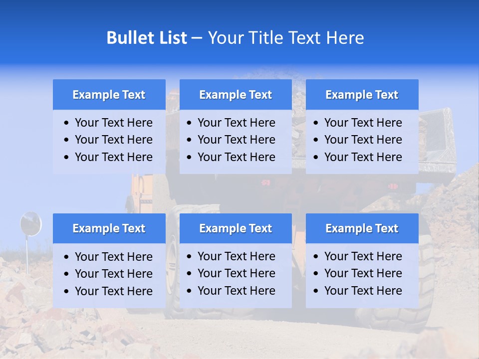 Road Materials Works PowerPoint Template