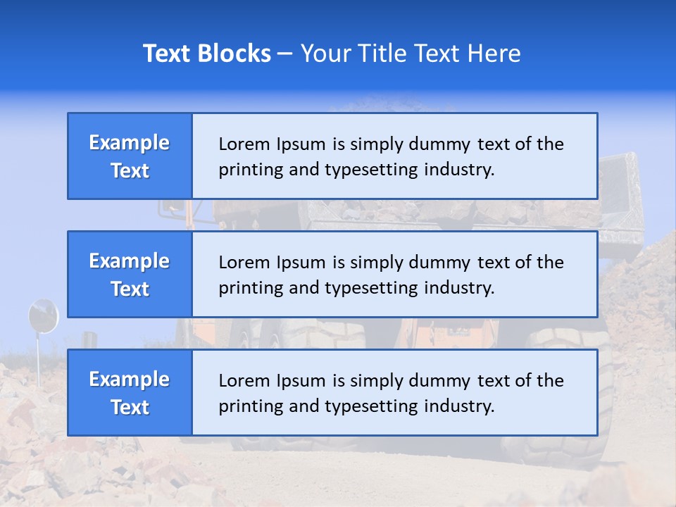 Road Materials Works PowerPoint Template