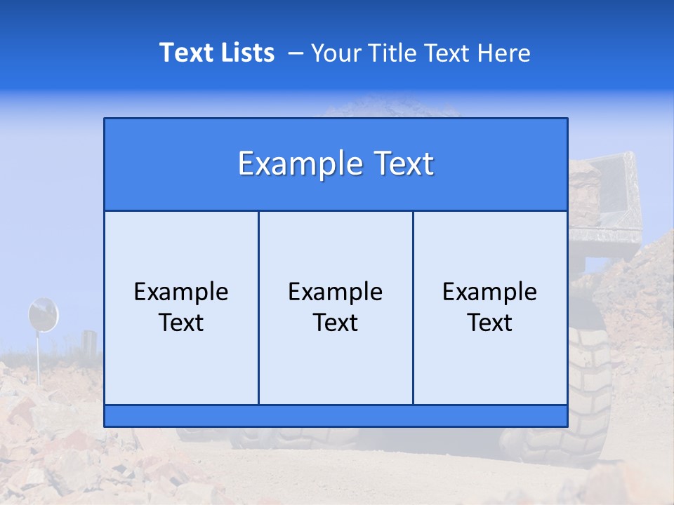 Road Materials Works PowerPoint Template