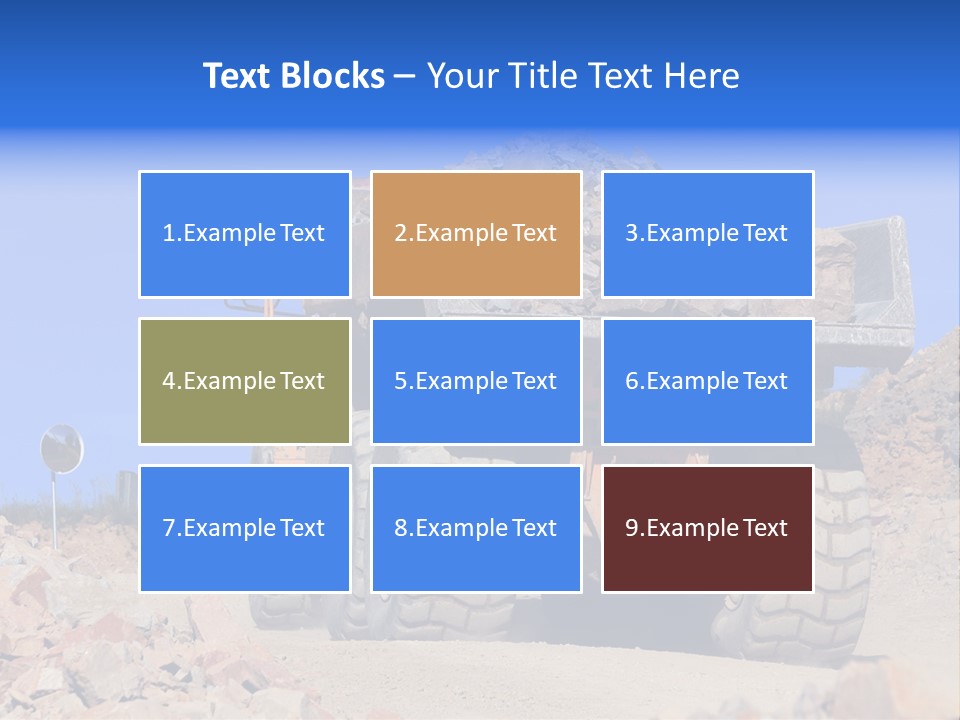 Road Materials Works PowerPoint Template