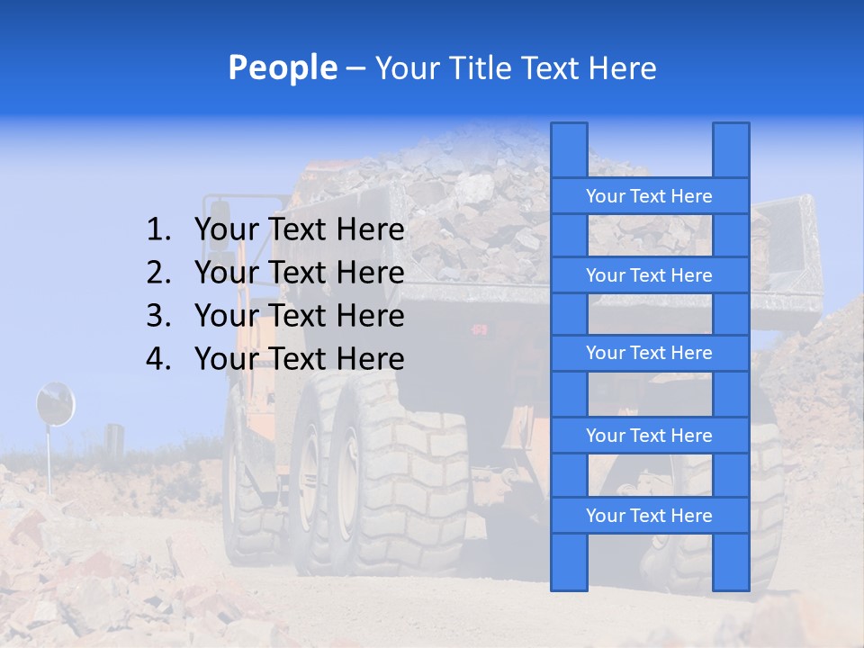 Road Materials Works PowerPoint Template