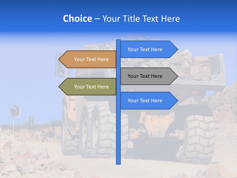 Road Materials Works PowerPoint Template