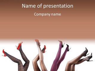 Adult Foot Female PowerPoint Template