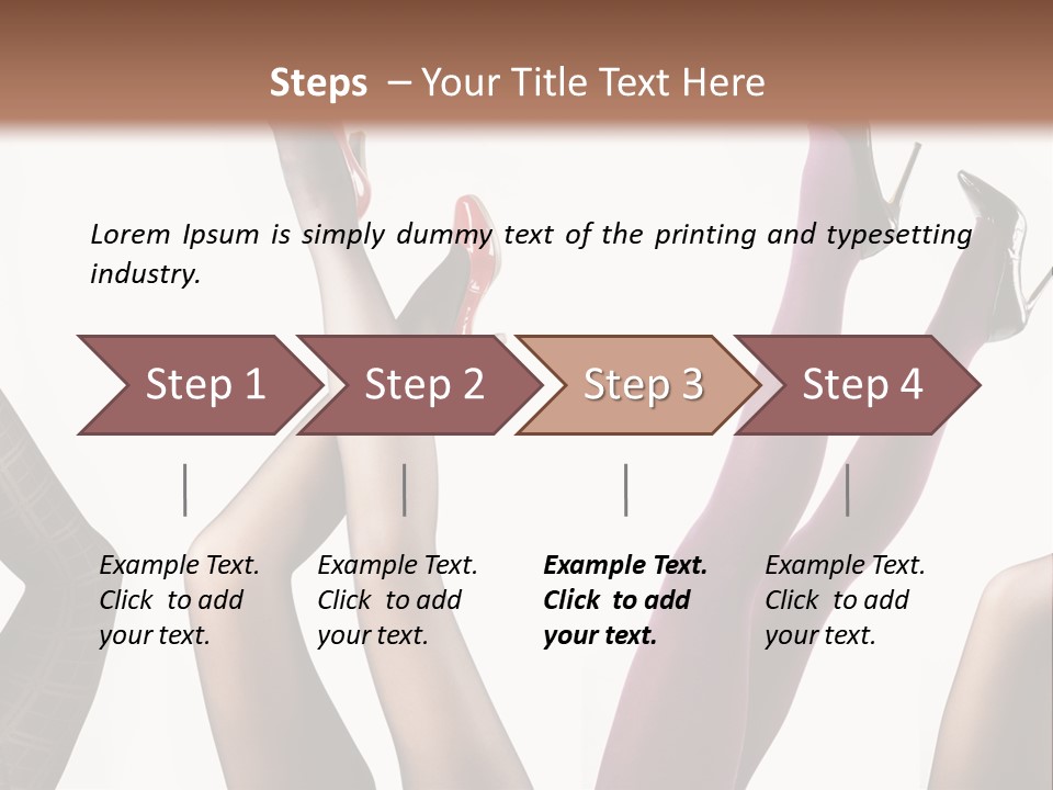 Adult Foot Female PowerPoint Template