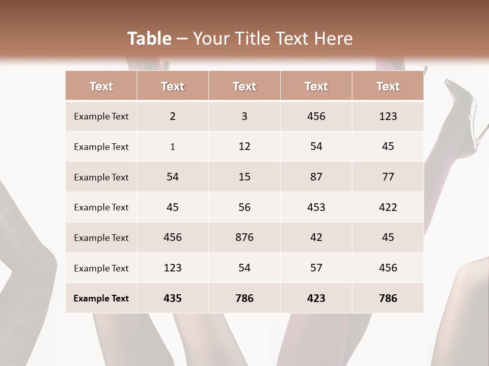 Adult Foot Female PowerPoint Template