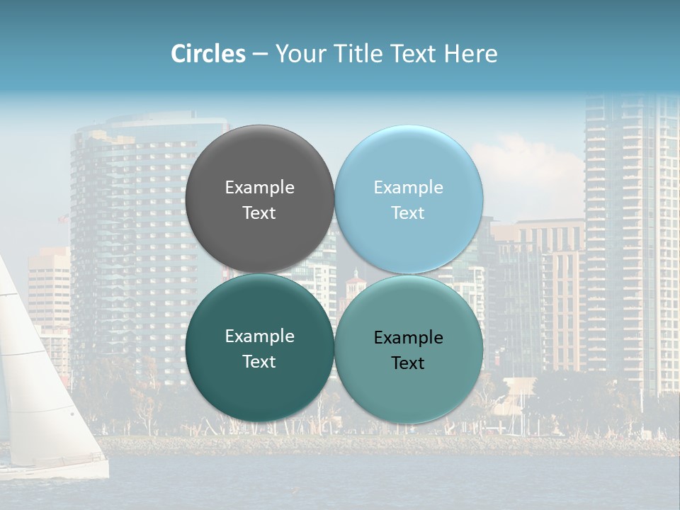 Cityscape Buildings Clear Skies PowerPoint Template