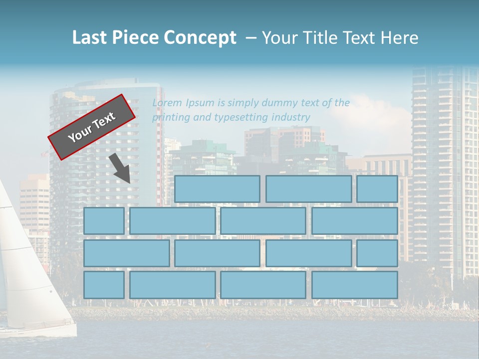 Cityscape Buildings Clear Skies PowerPoint Template