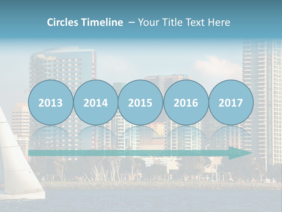 Cityscape Buildings Clear Skies PowerPoint Template