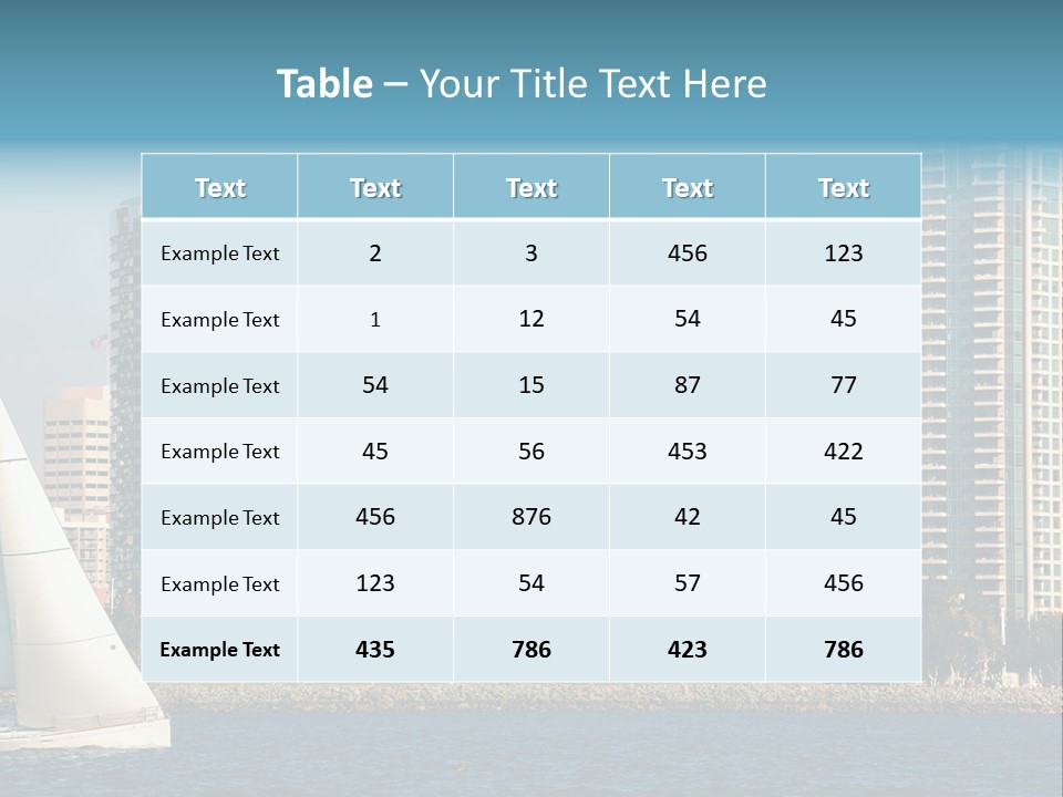Cityscape Buildings Clear Skies PowerPoint Template