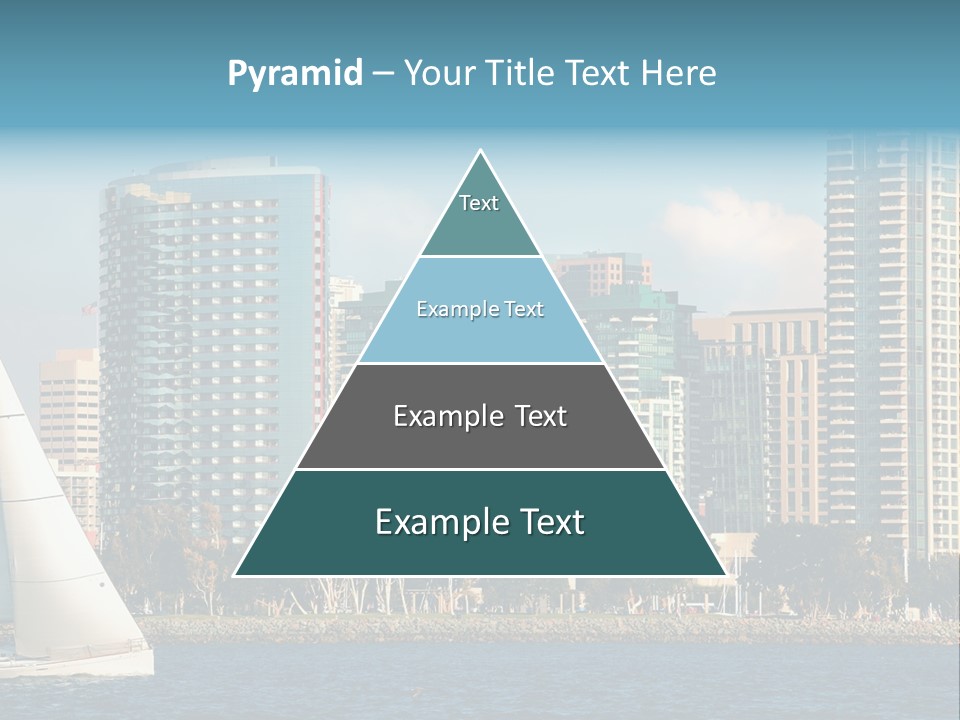 Cityscape Buildings Clear Skies PowerPoint Template