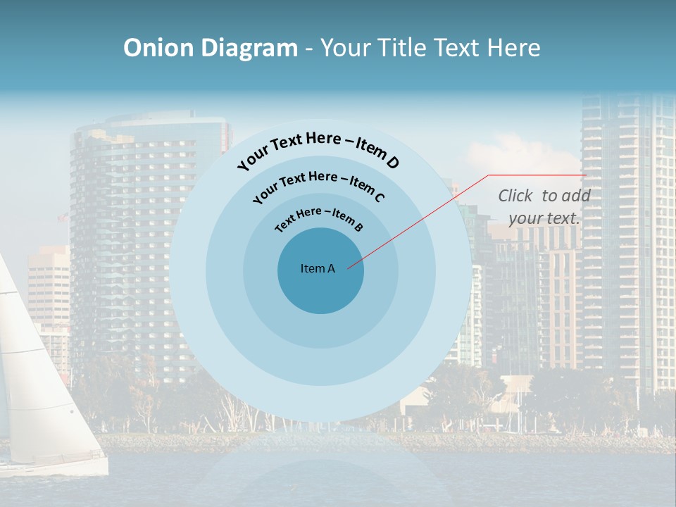 Cityscape Buildings Clear Skies PowerPoint Template