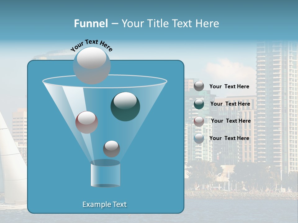 Cityscape Buildings Clear Skies PowerPoint Template