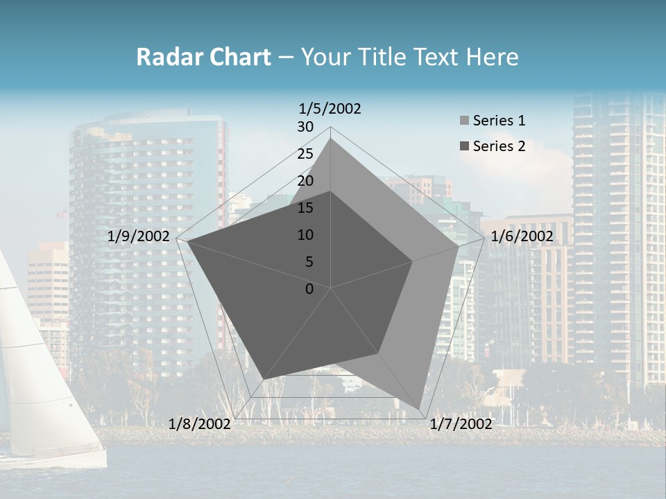 Cityscape Buildings Clear Skies PowerPoint Template