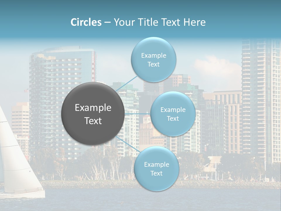 Cityscape Buildings Clear Skies PowerPoint Template