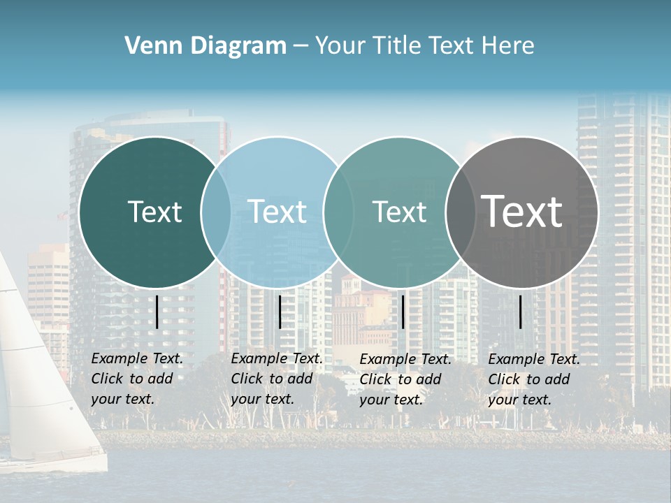 Cityscape Buildings Clear Skies PowerPoint Template