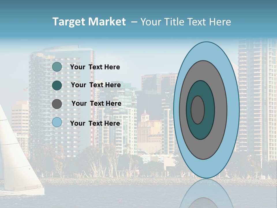 Cityscape Buildings Clear Skies PowerPoint Template