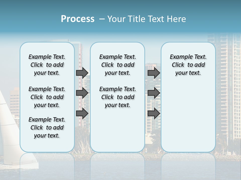 Cityscape Buildings Clear Skies PowerPoint Template