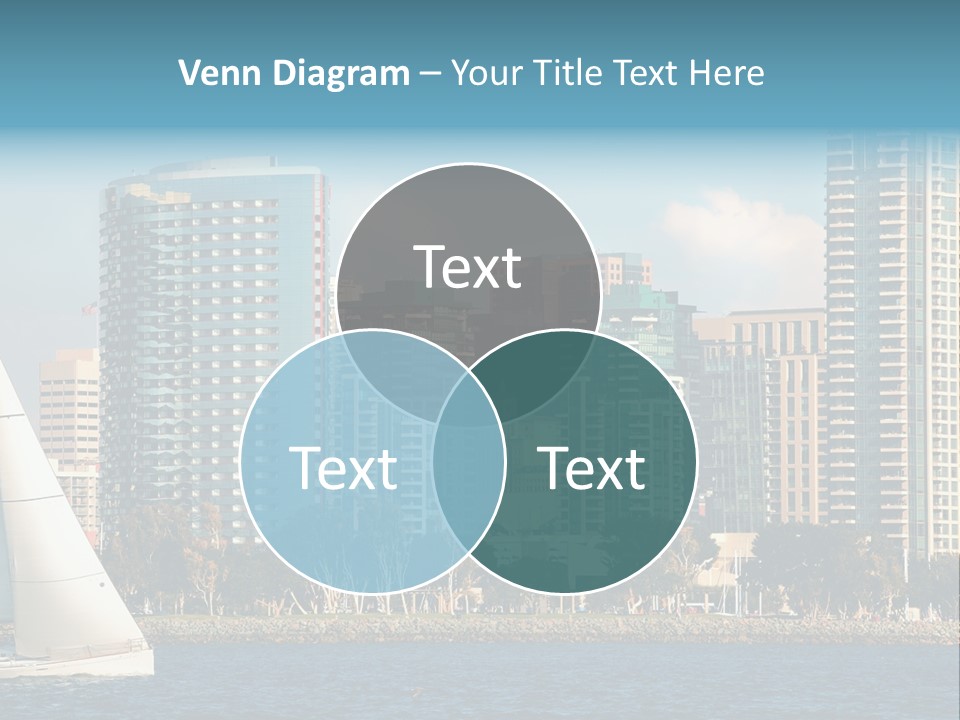 Cityscape Buildings Clear Skies PowerPoint Template