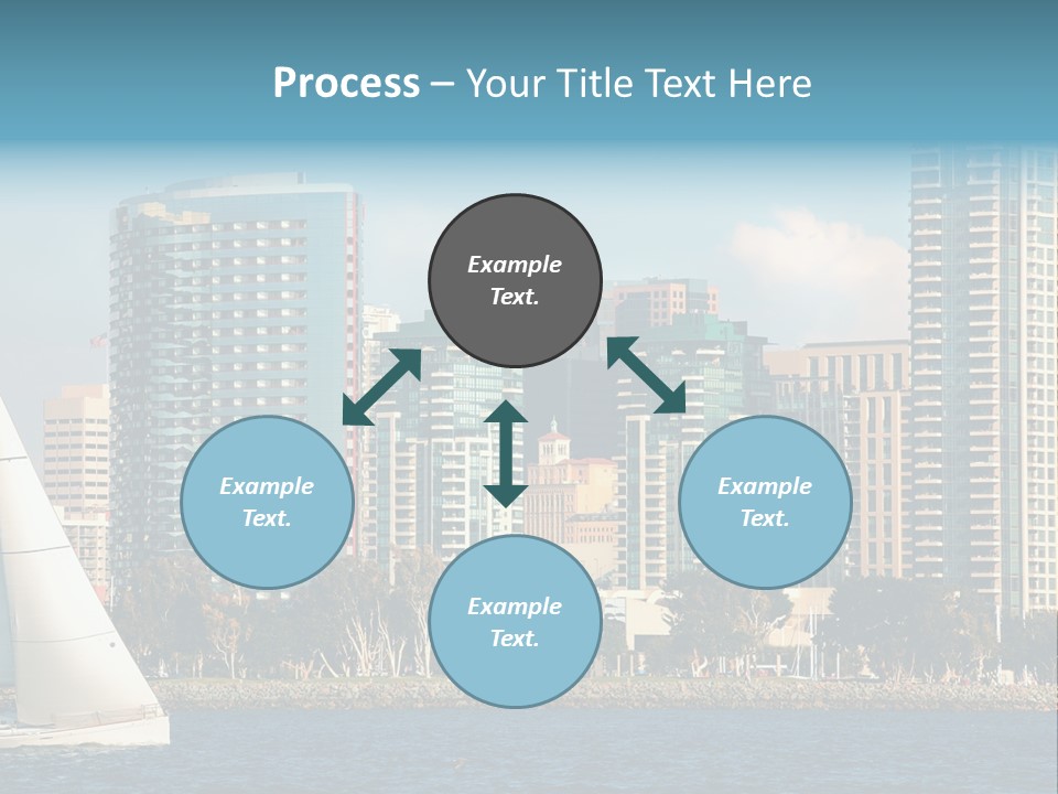Cityscape Buildings Clear Skies PowerPoint Template