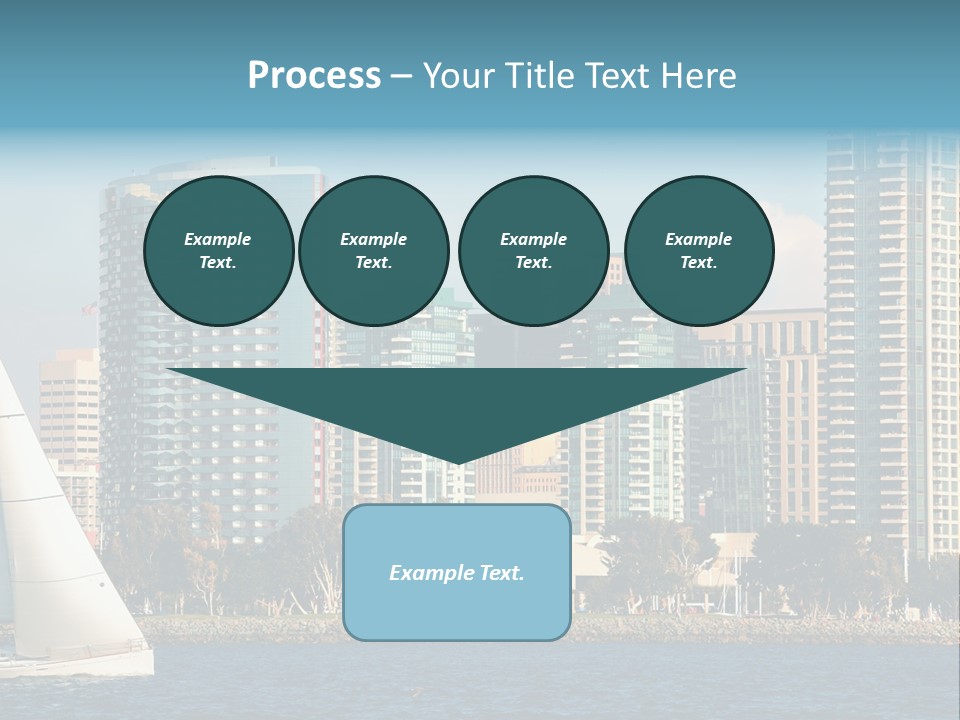 Cityscape Buildings Clear Skies PowerPoint Template