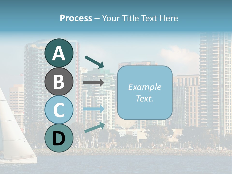 Cityscape Buildings Clear Skies PowerPoint Template