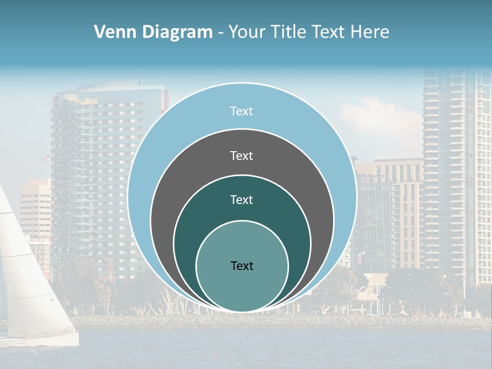 Cityscape Buildings Clear Skies PowerPoint Template