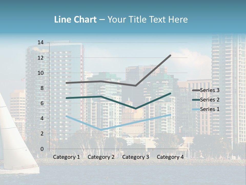 Cityscape Buildings Clear Skies PowerPoint Template