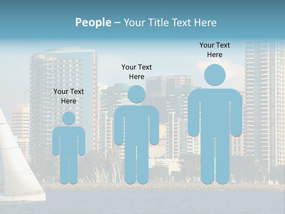 Cityscape Buildings Clear Skies PowerPoint Template