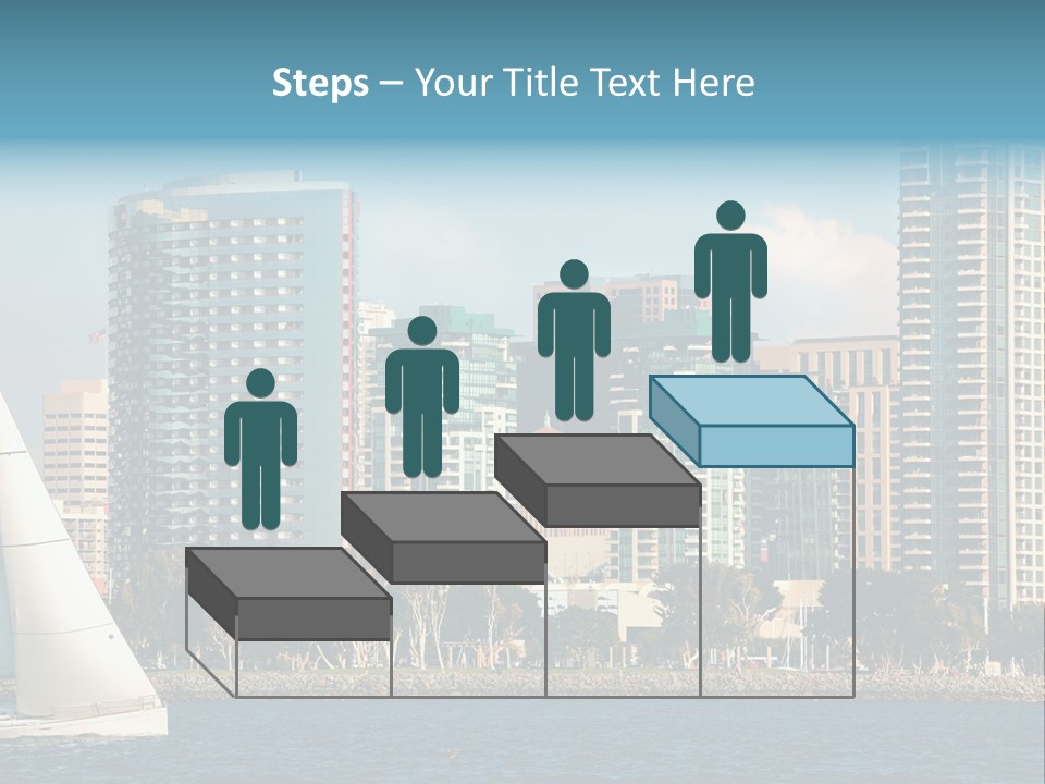 Cityscape Buildings Clear Skies PowerPoint Template