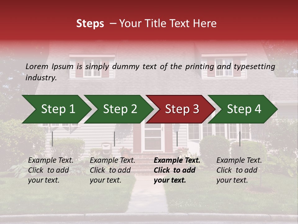 Evergreen Steps Grass PowerPoint Template