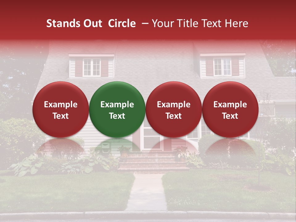 Evergreen Steps Grass PowerPoint Template