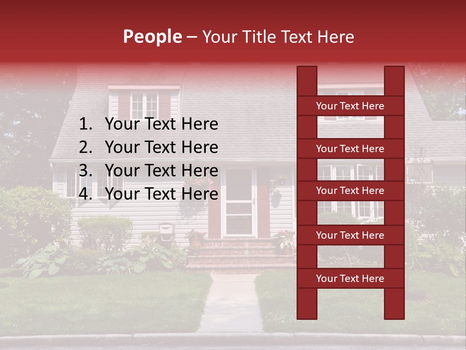 Evergreen Steps Grass PowerPoint Template