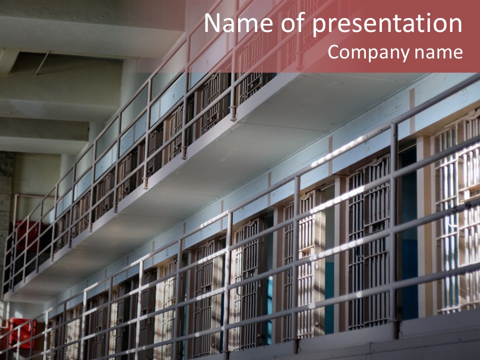 Vacant Penal Criminal PowerPoint Template