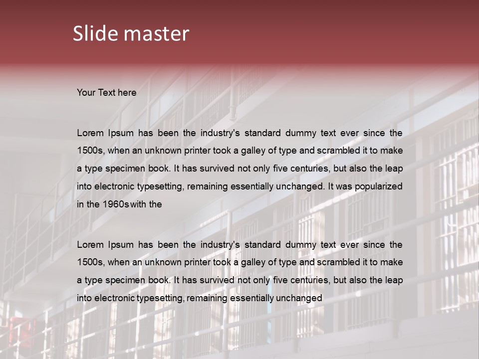 Vacant Penal Criminal PowerPoint Template