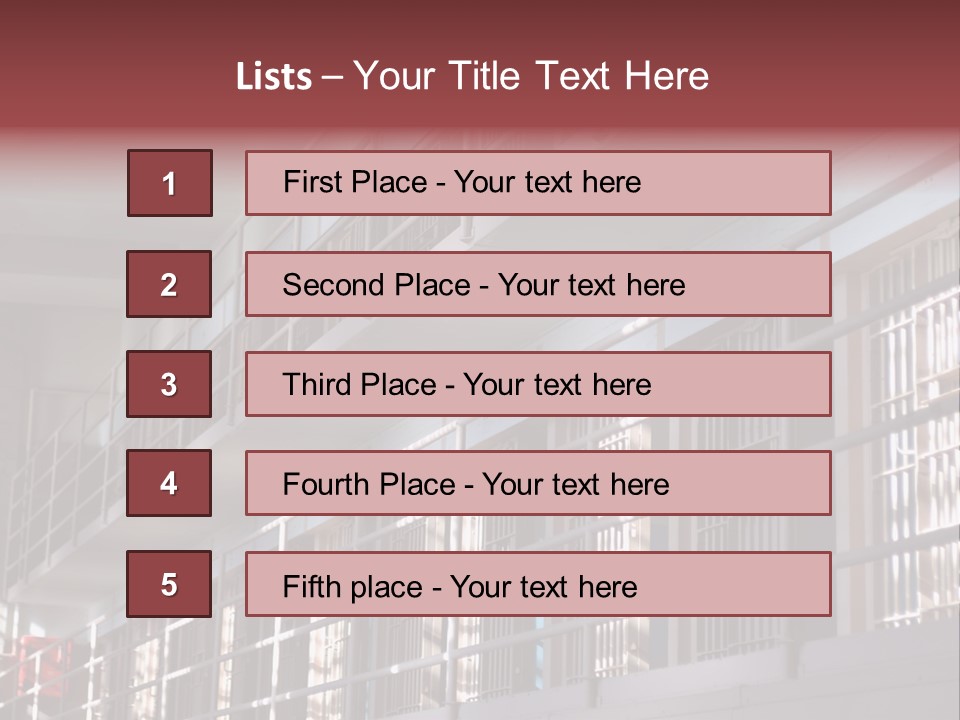 Vacant Penal Criminal PowerPoint Template