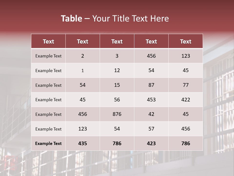 Vacant Penal Criminal PowerPoint Template